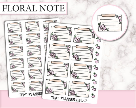 Floral Note Doodle | D005