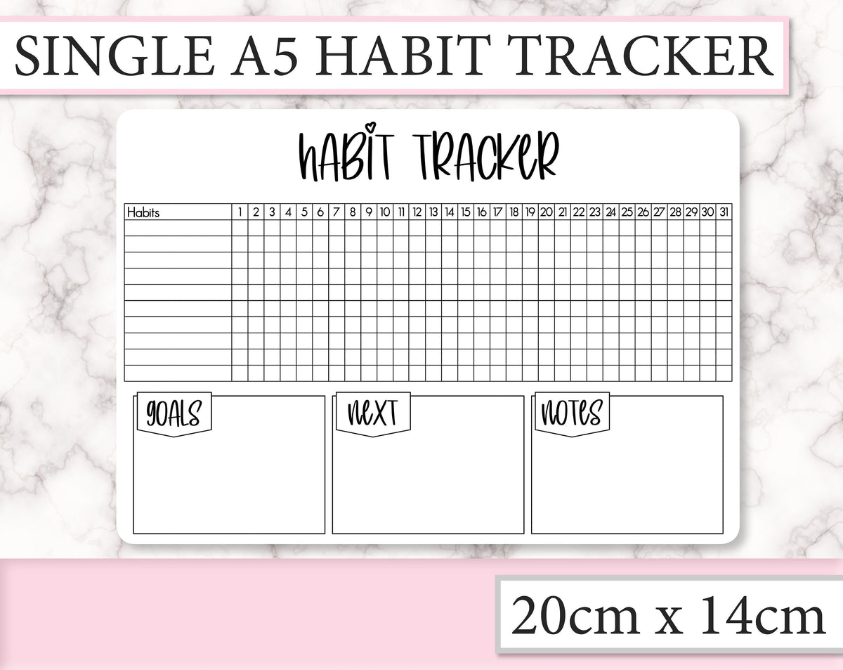 Habit Tracker & Bullet Journal