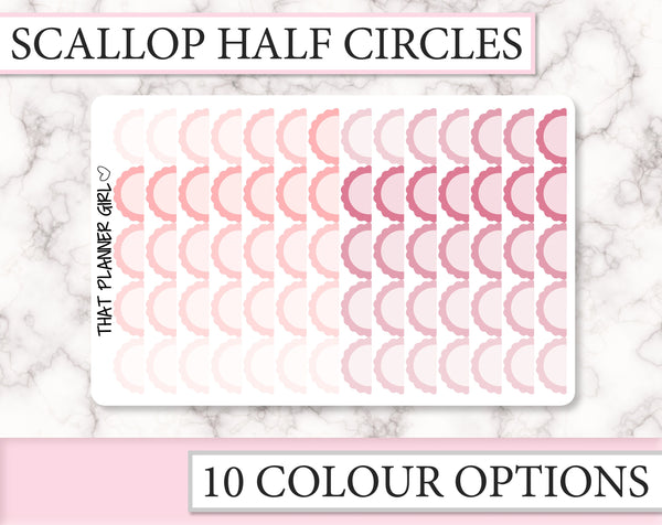 Scallop Half Circles Small | F020