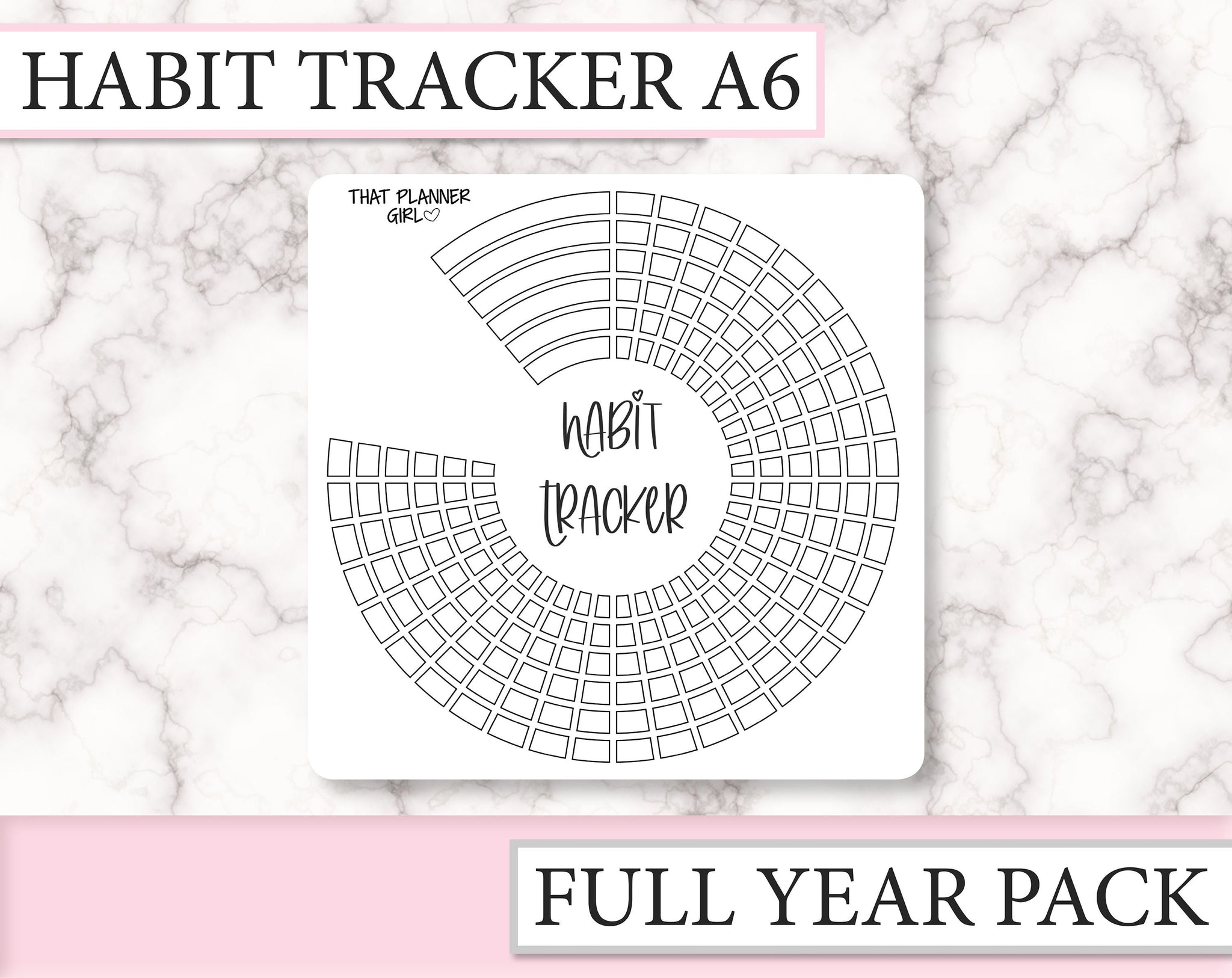 Circle Habit Tracker A6 | BU002