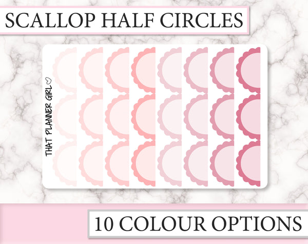 Scallop Half Circles | F018