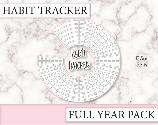 Circle Habit Tracker A5 | BU001