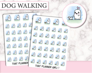 Friend Walking Dog Doodle | D010