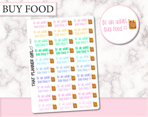 Be an Adult - Buy Food Stickers | M007