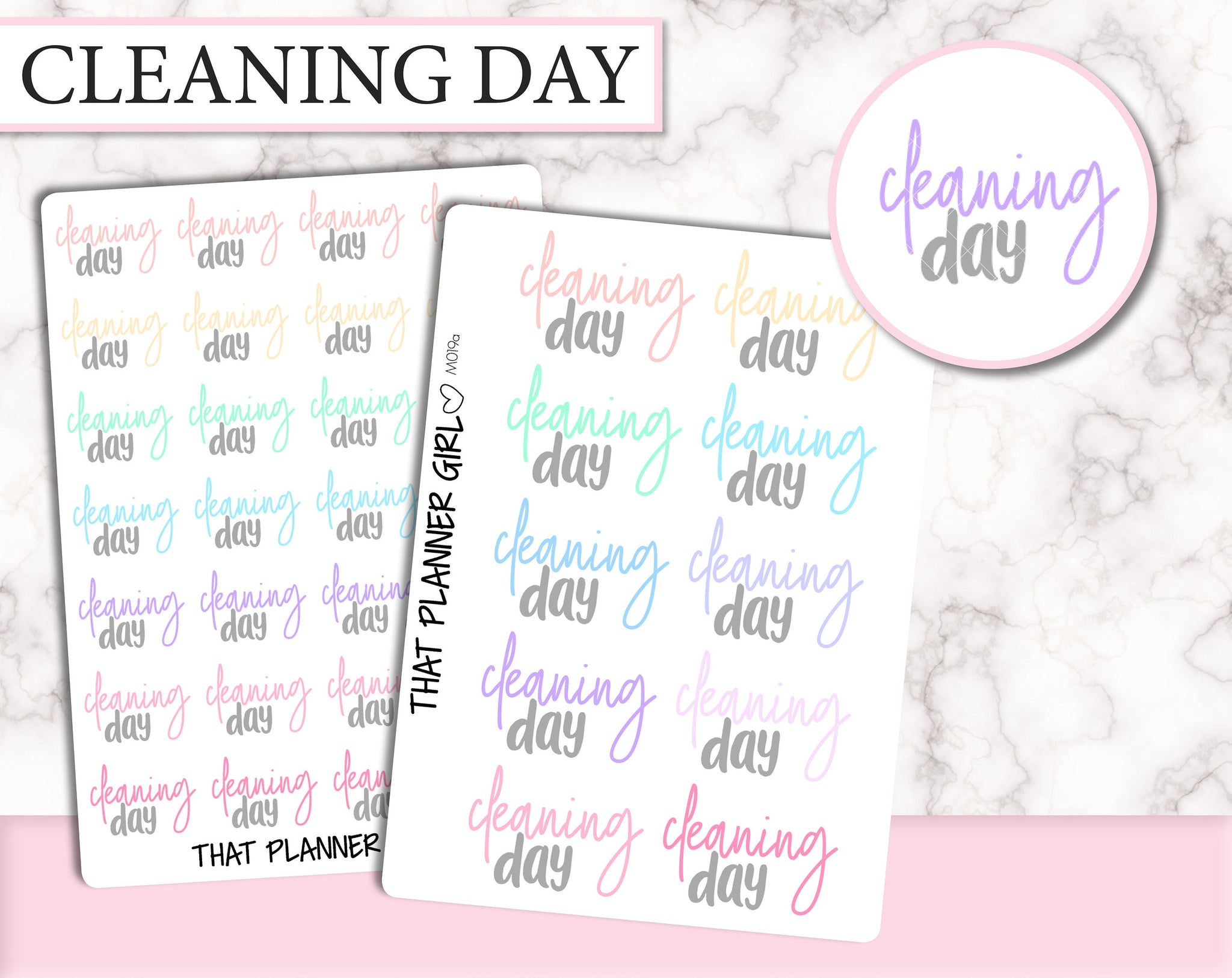 Cleaning Day Dual Font Script | M019