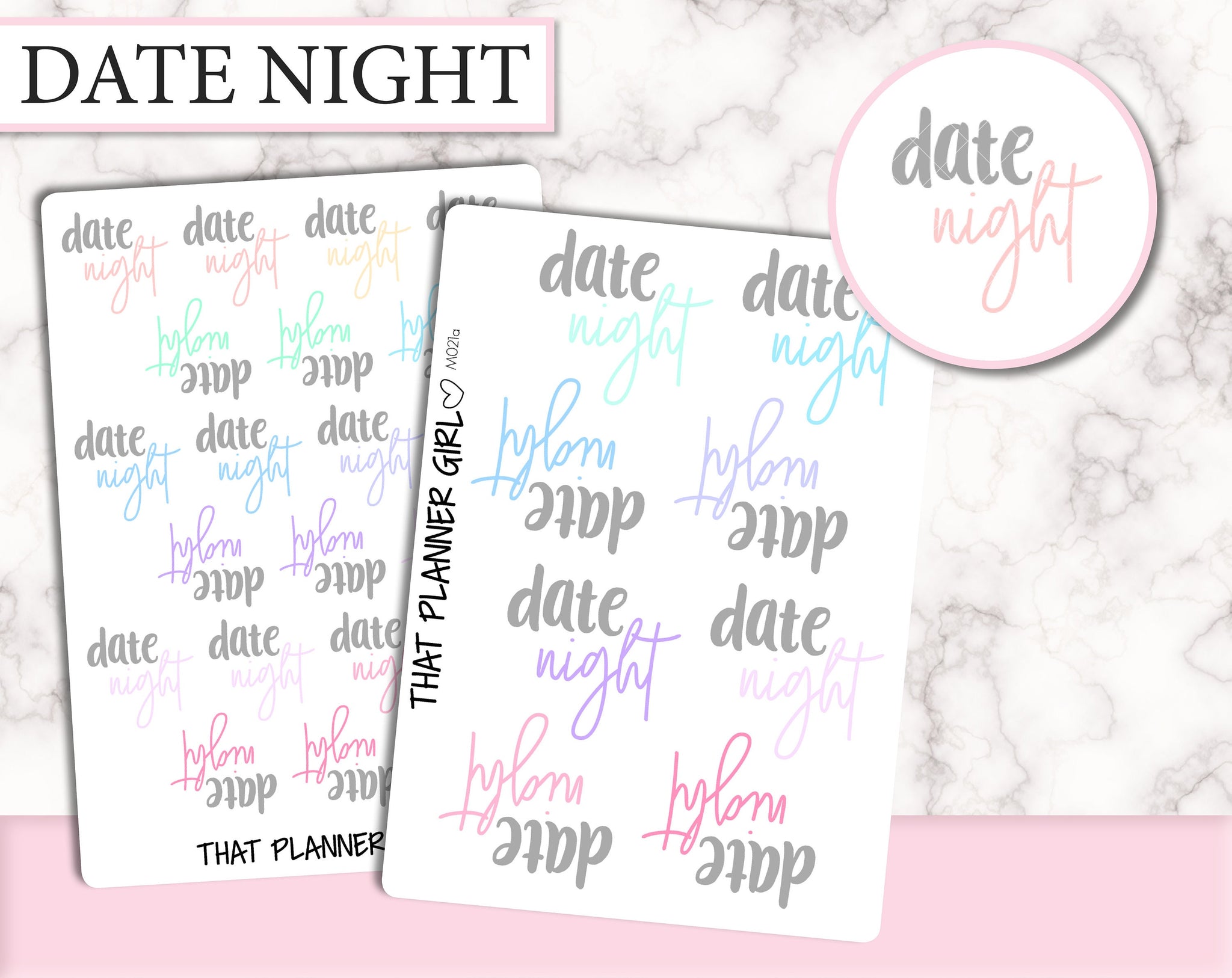 Date Night Dual Font Script | M021
