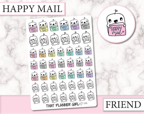Friend with Happy Mail Stickers | D188