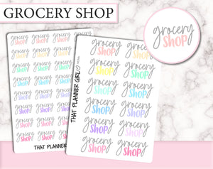 Grocery Shop Dual Font Script | M034