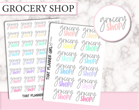 Grocery Shop Dual Font Script | M034