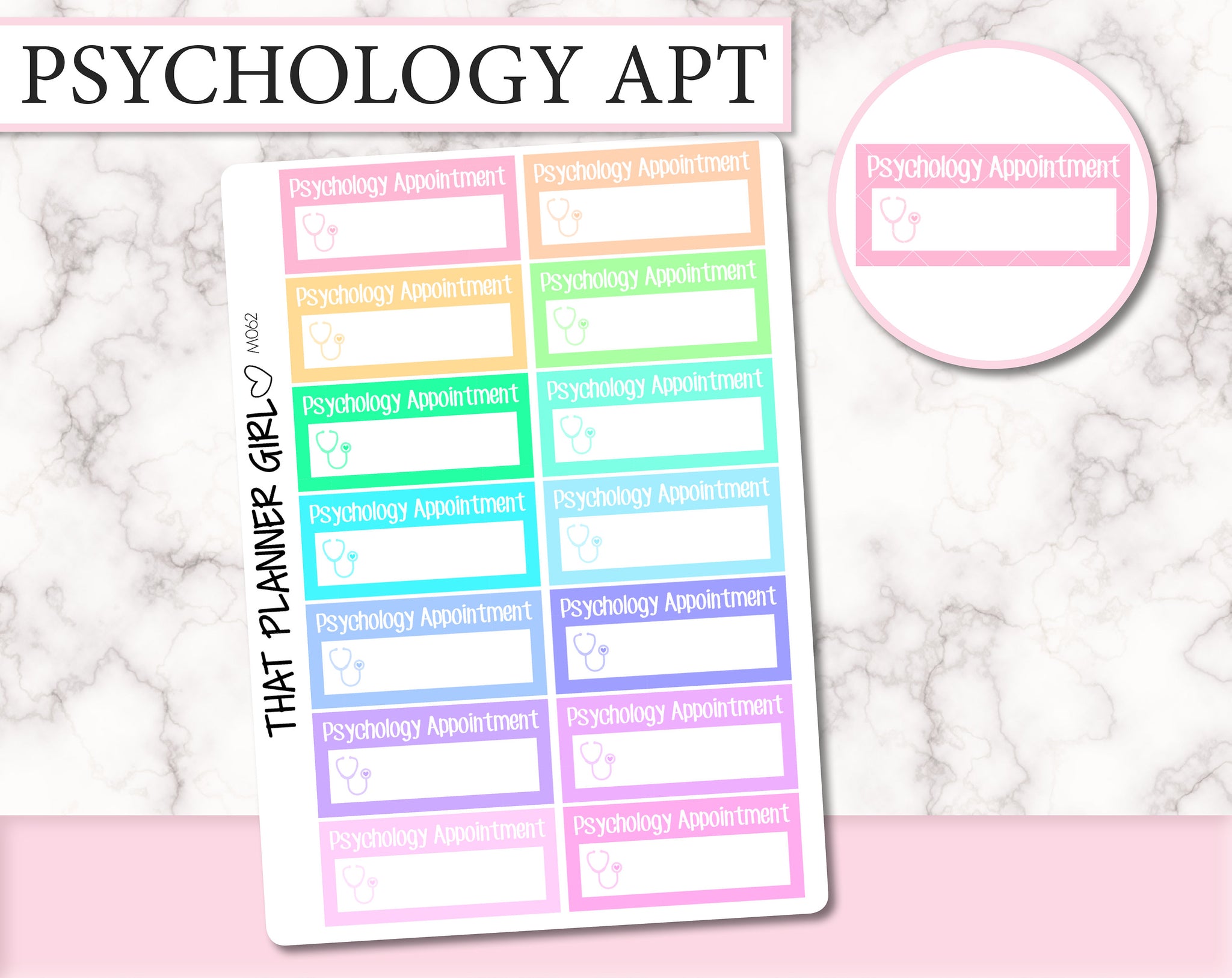 Psychology Appointment Labels | M062