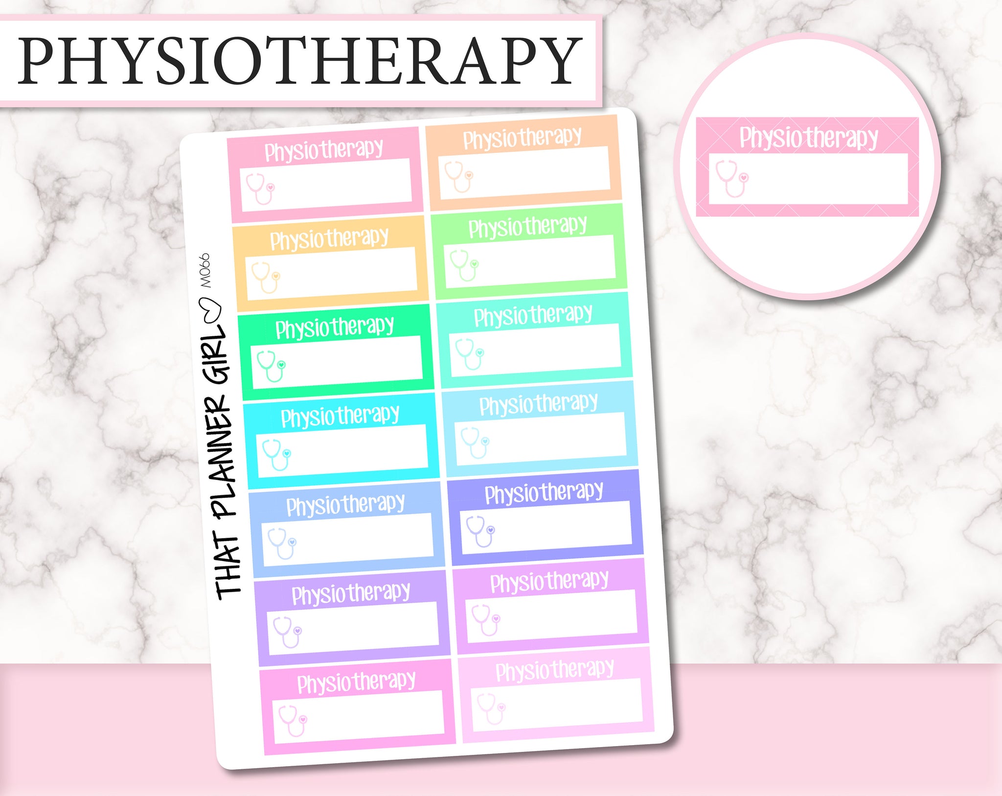 Physiotherapy Appointment Labels | M066
