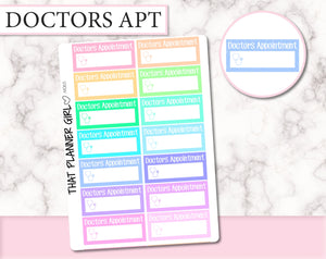 Doctors Appointment Labels |  M065