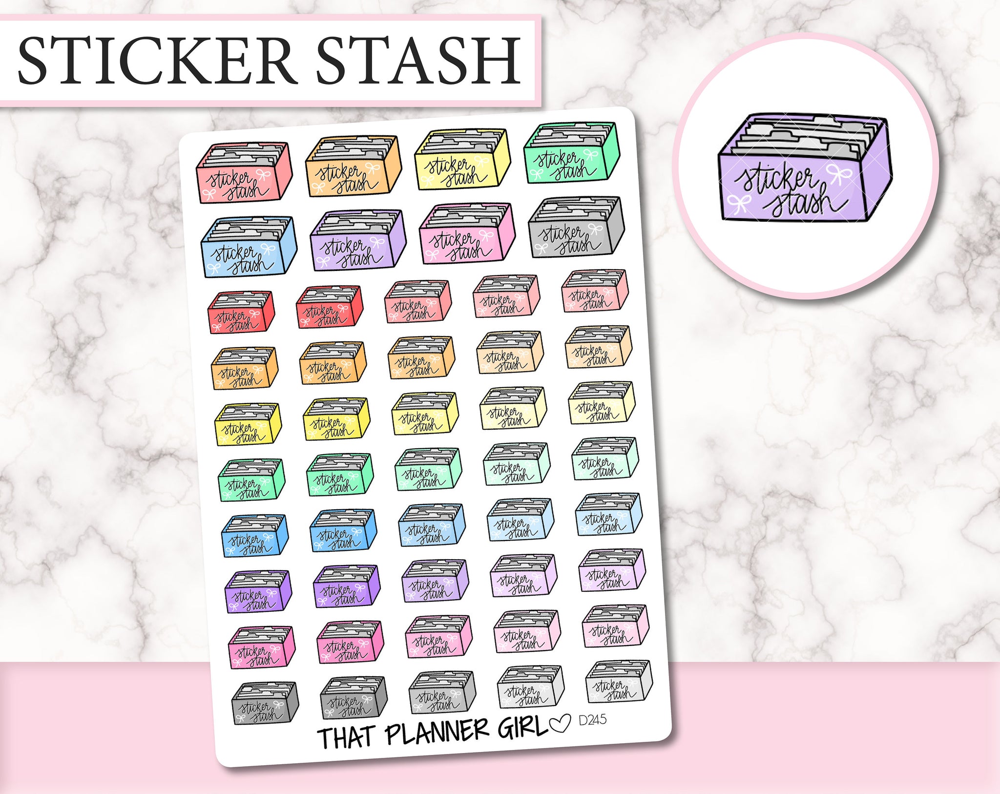 Sticker Stash | D245