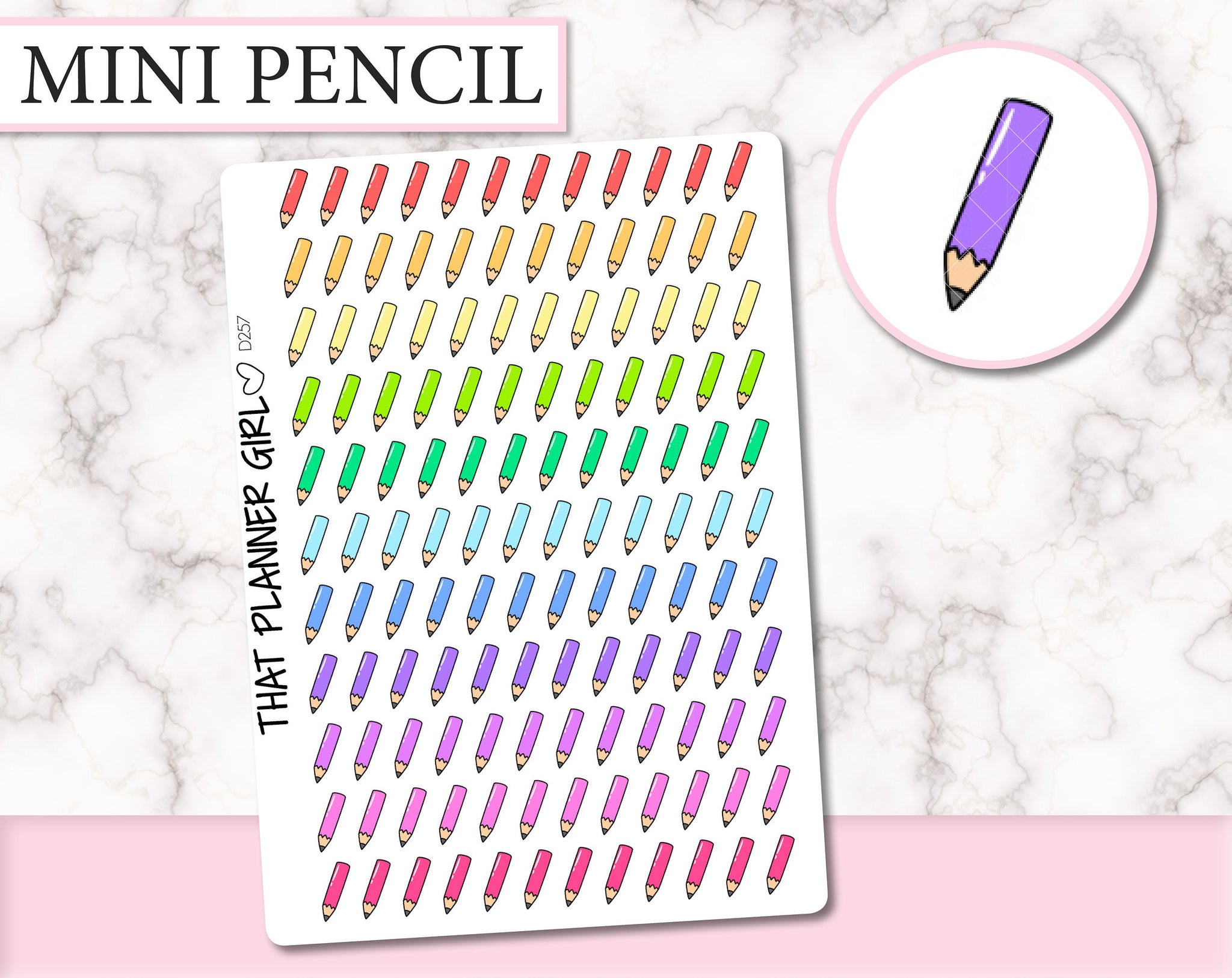 Tiny Pencil Icons | D257