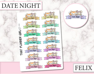 Felix and Flop Date Night Banner | D083