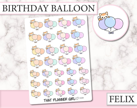 Felix Birthday Balloon | D089