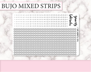 Bullet Journal Number and Checklist Strips | BU010