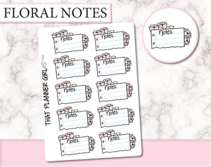 Floral Note Paper | D125