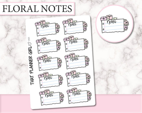Floral Note Paper | D125