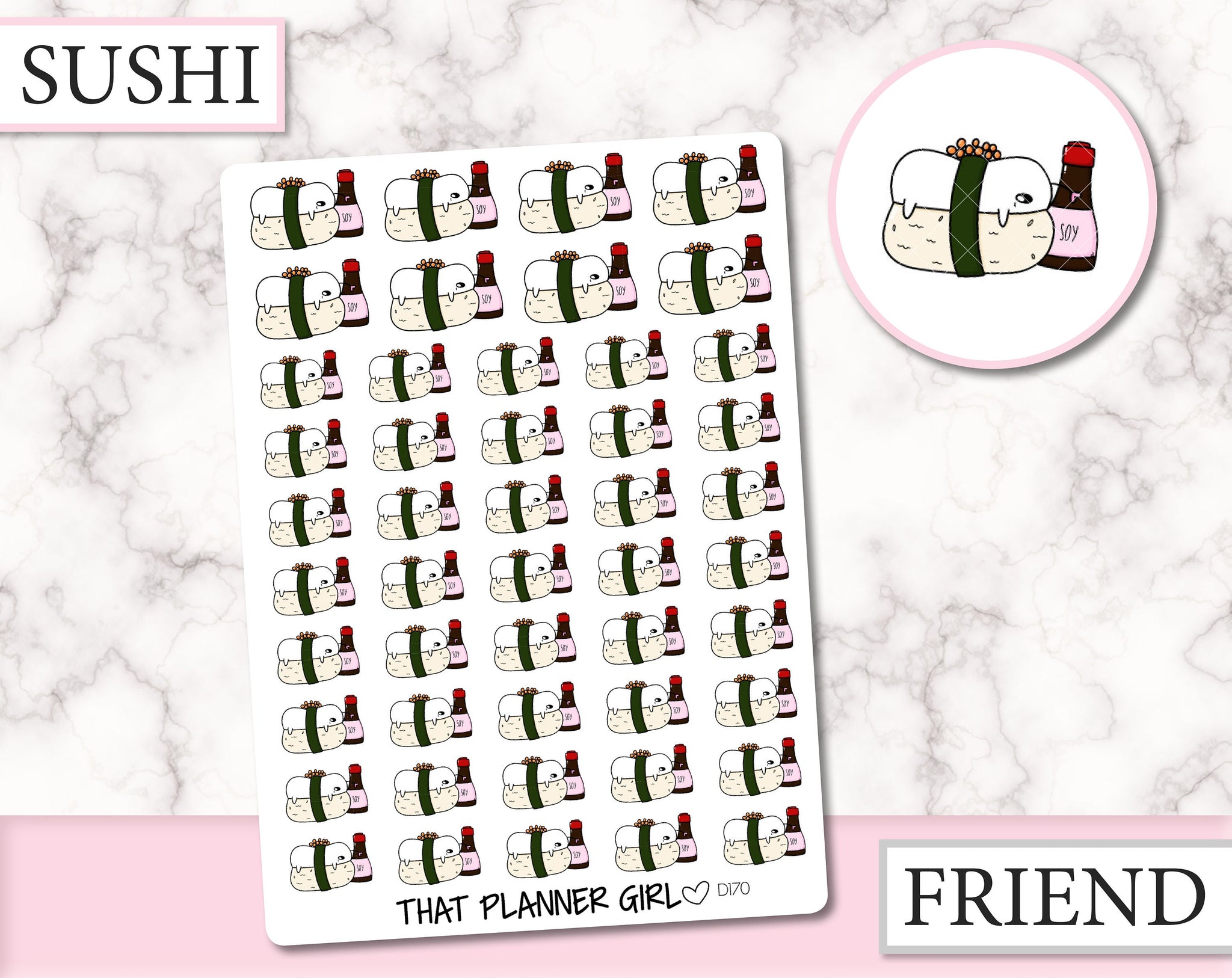 Friend Loves Sushi | D170