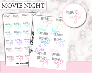 Movie Night Dual Font Script | M052