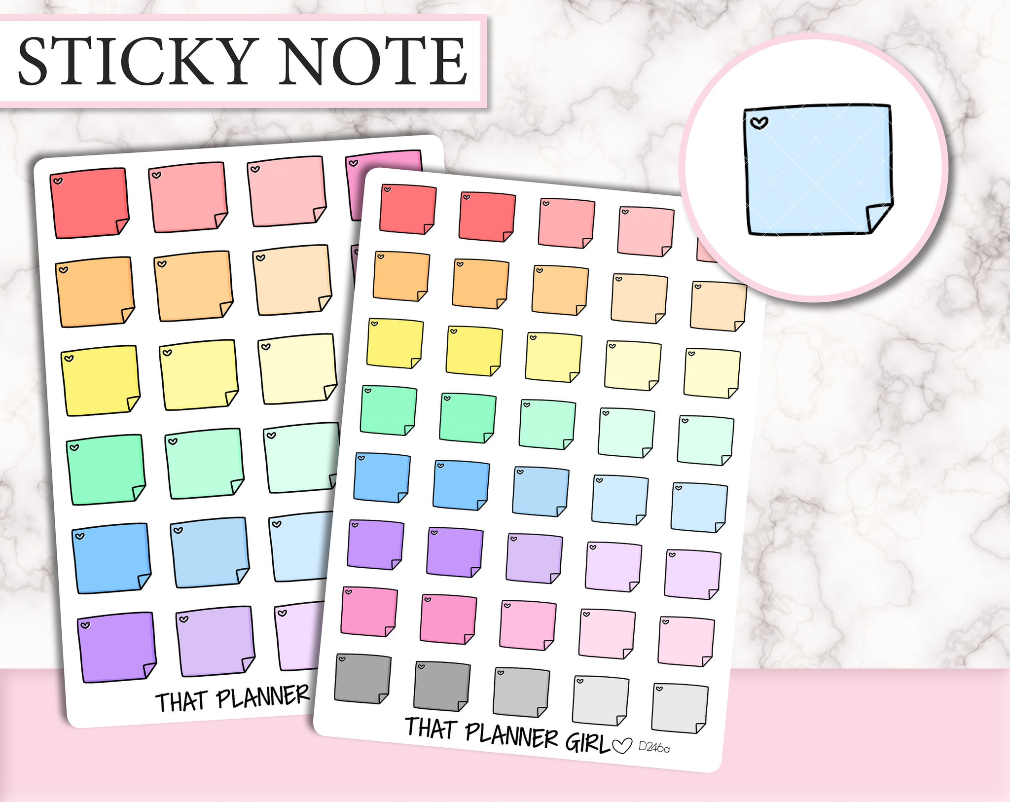 Sticky Note Doodle | D246